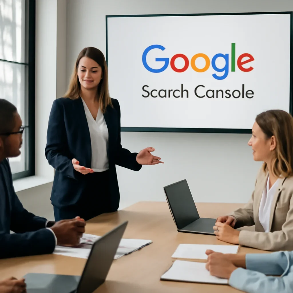 Digital marketing planning session related to Google Search Console Marketing