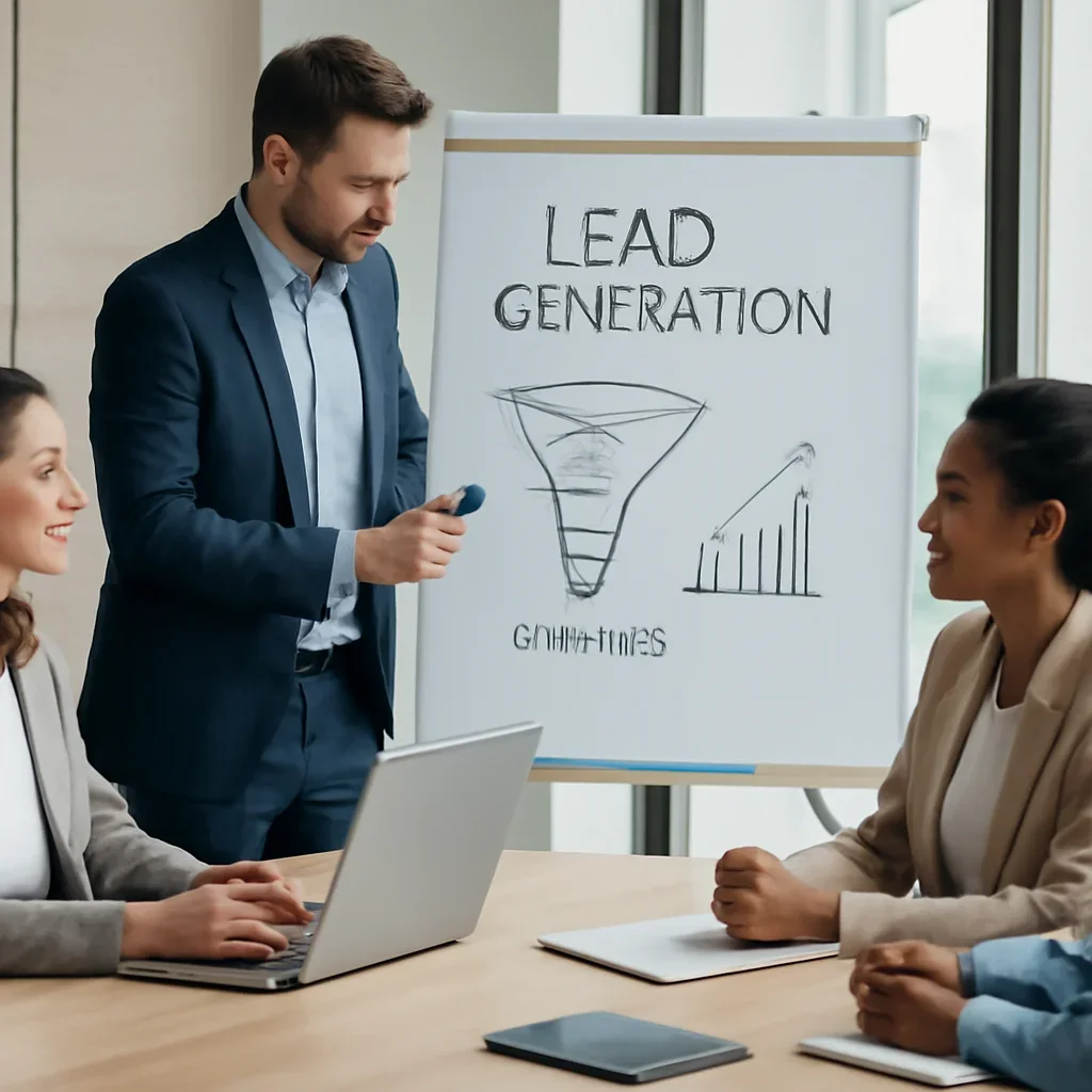 Digital marketing planning session related to Lead Generation