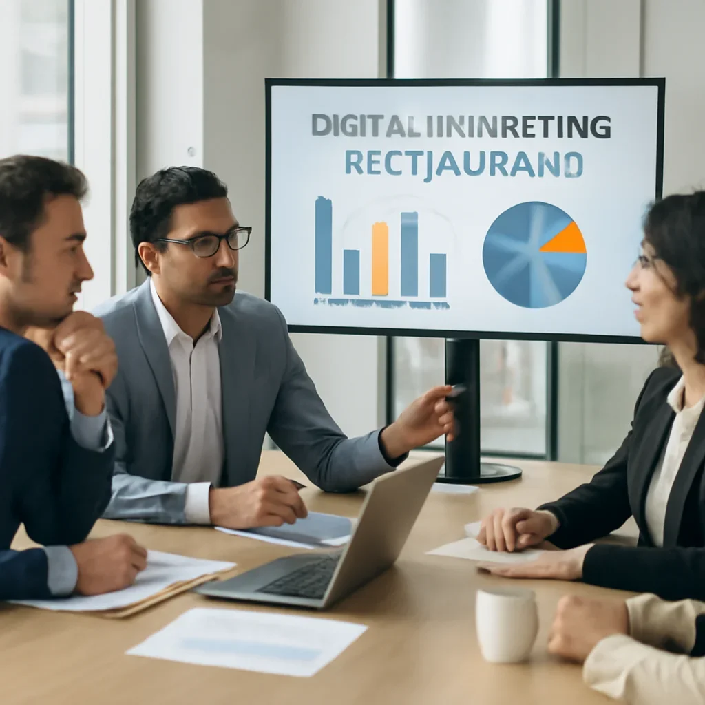 Digital marketing planning session related to Restaurants Marketing