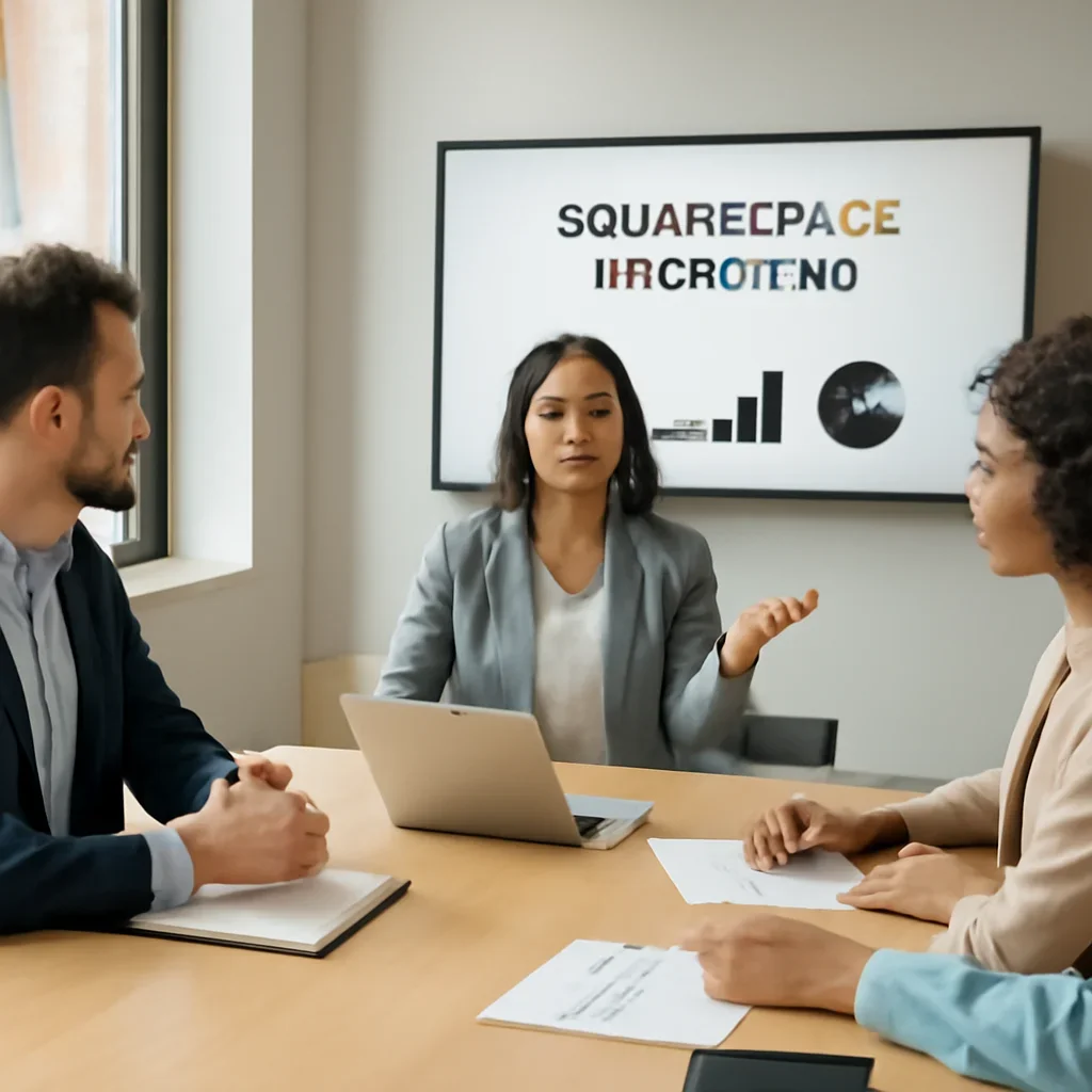 Digital marketing planning session related to Squarespace Marketing